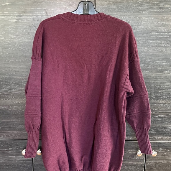 Merlot Sweater Dress Viscose Large/XL - Picture 6 of 9